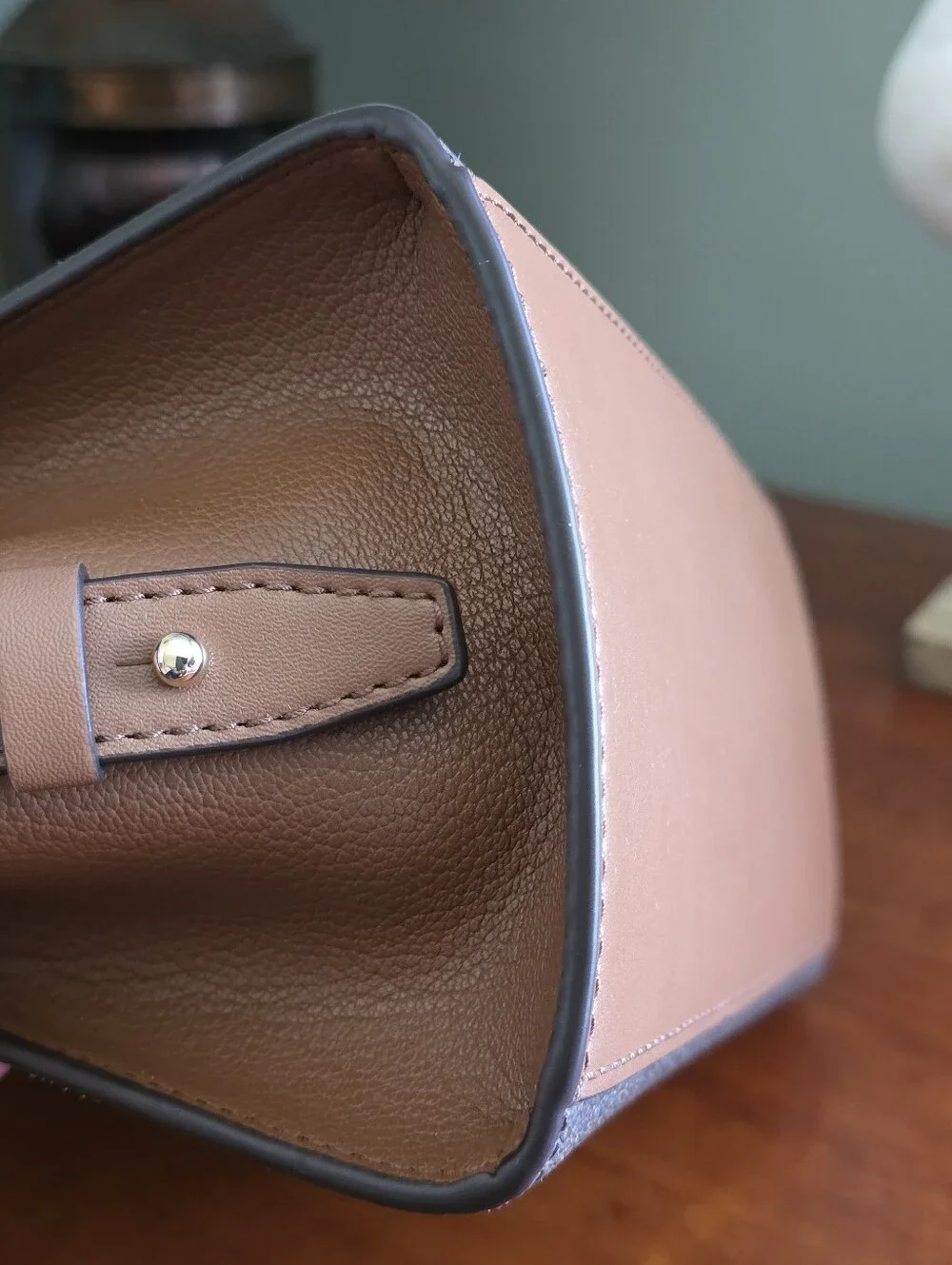 Michael Kors Avril Small Brown MK Signature Coated Canvas Satchel NWT